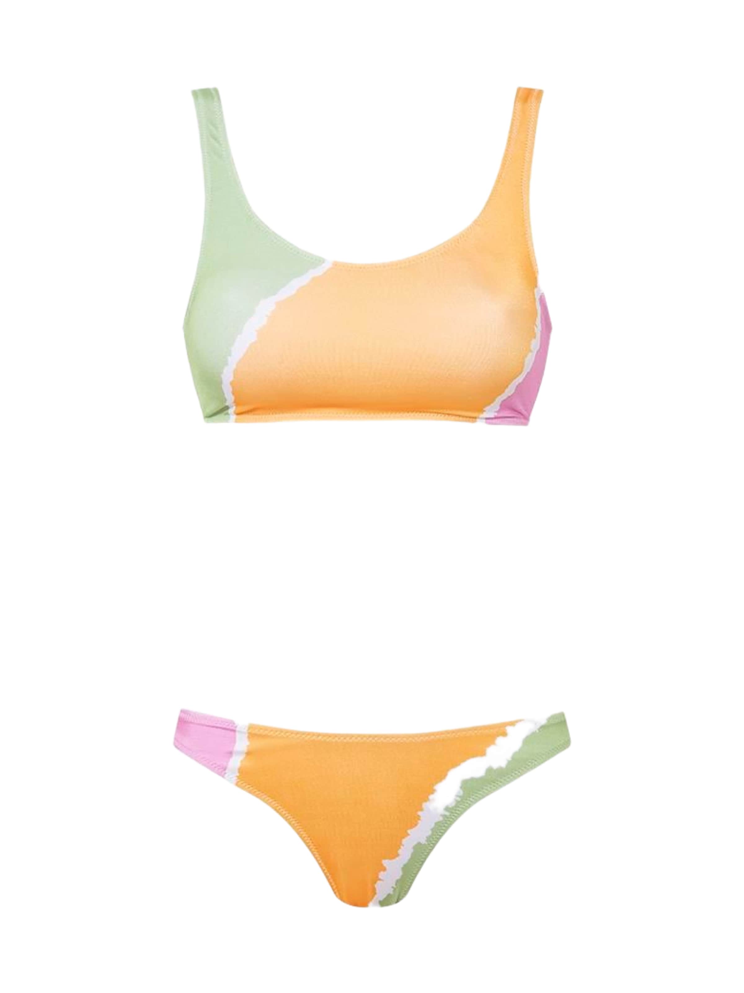 Bustier Bikini Rivus en jaune : devant