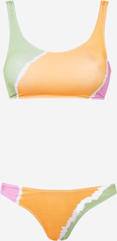 Rivus Bustier Bikini in Geel: voorkant