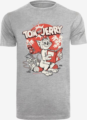 F4NT4STIC Shirt 'Tom und Jerry Rocket Prank' in Grijs: voorkant