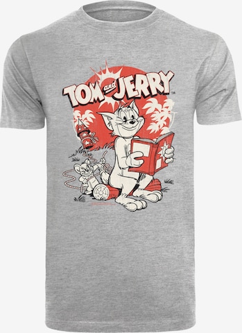 F4NT4STIC Shirt 'Tom und Jerry Rocket Prank' in Grijs: voorkant