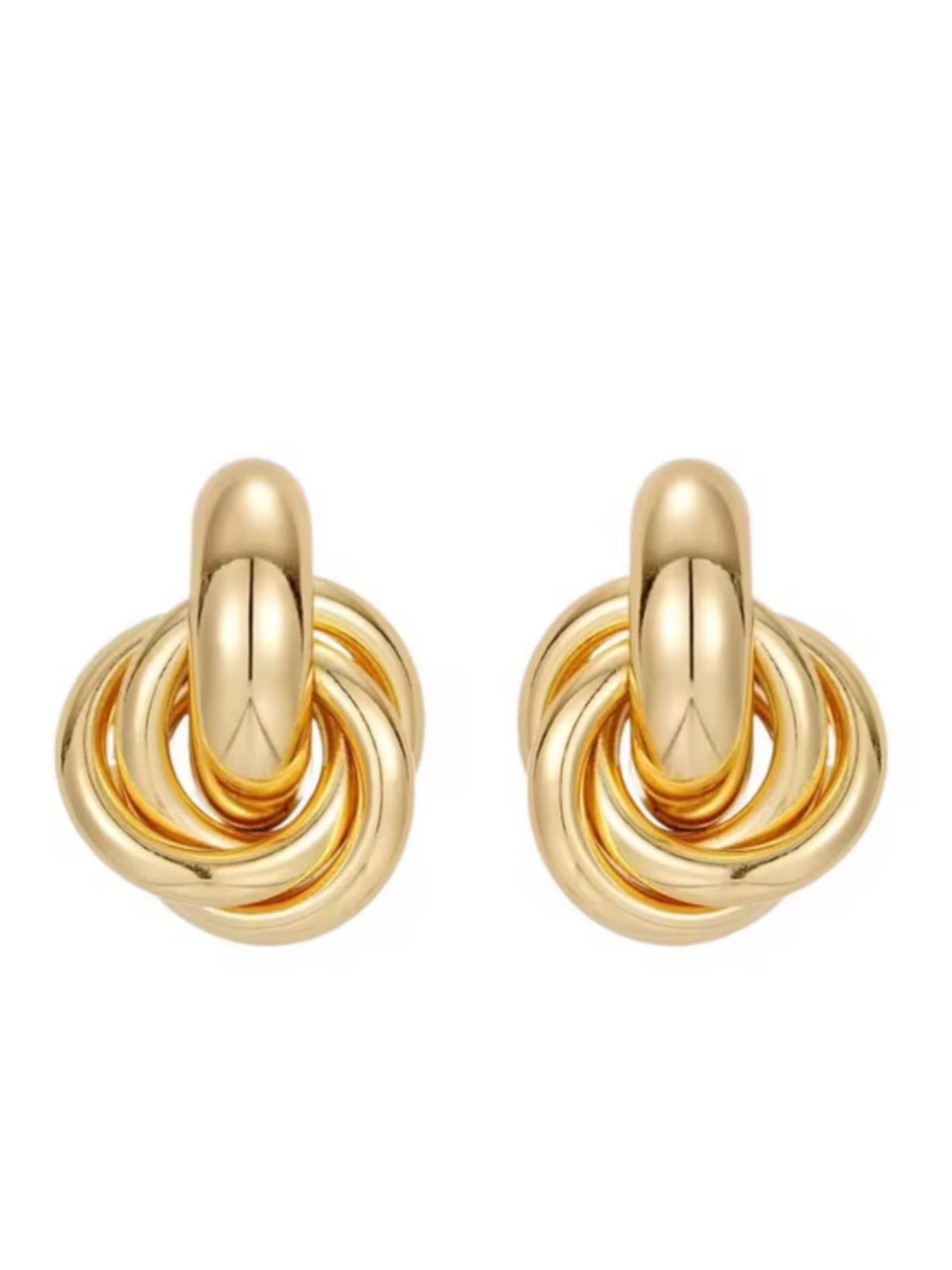 ROUGEMONT Jewellery Ohrringe 'Trendige Knoten Ohrstecker'‌‌‌‌‌‌‌‌‌ in Gold: Vorderseite