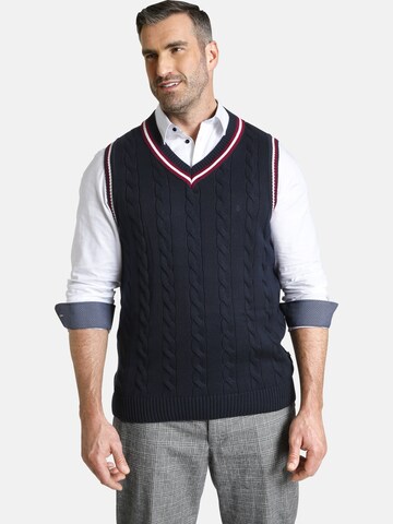 Charles Colby Sweater Vest in Blue: front