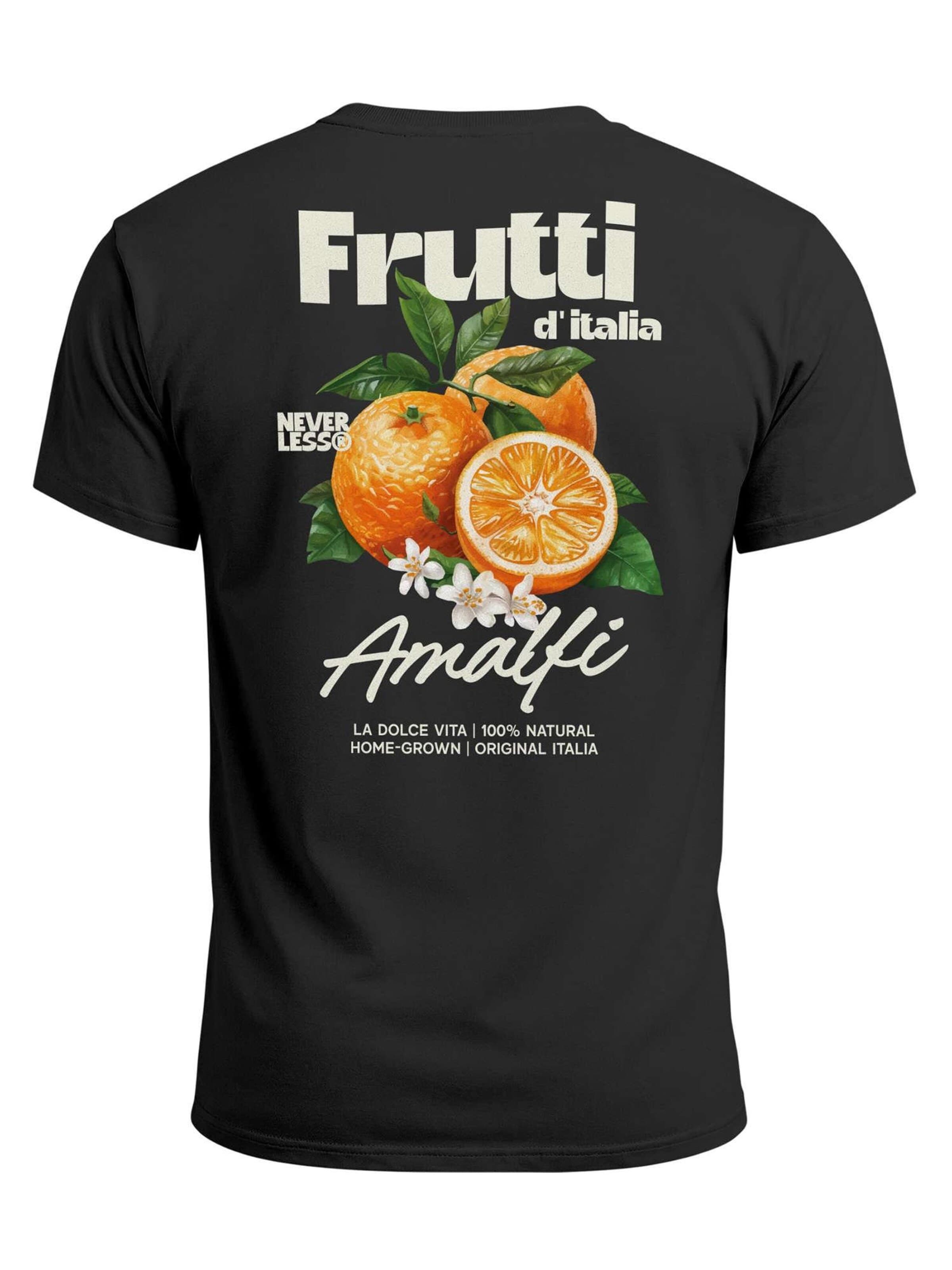 Neverless Shirt 'Frutti di italia' in Black: front