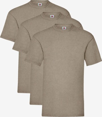 FRUIT OF THE LOOM Shirt 'T-shirt 3-pack' in Green: front