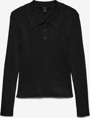 VERO MODA Sweater 'VMSILJERIB' in Black: front