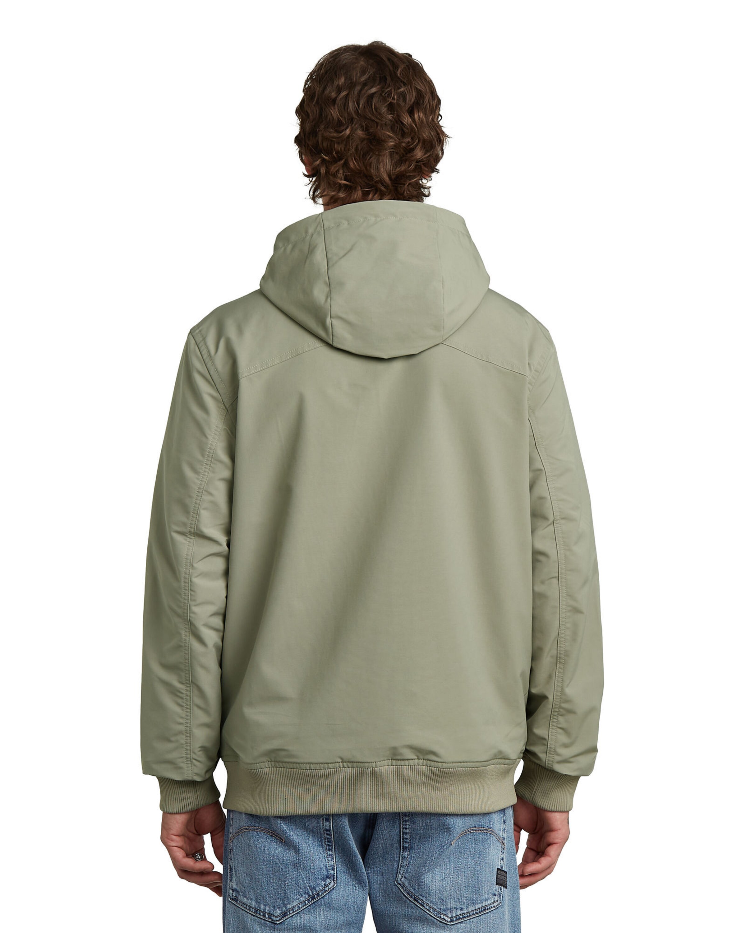 G-STAR Jackets-Jacket 'Track Hooded Jacket' in Beige