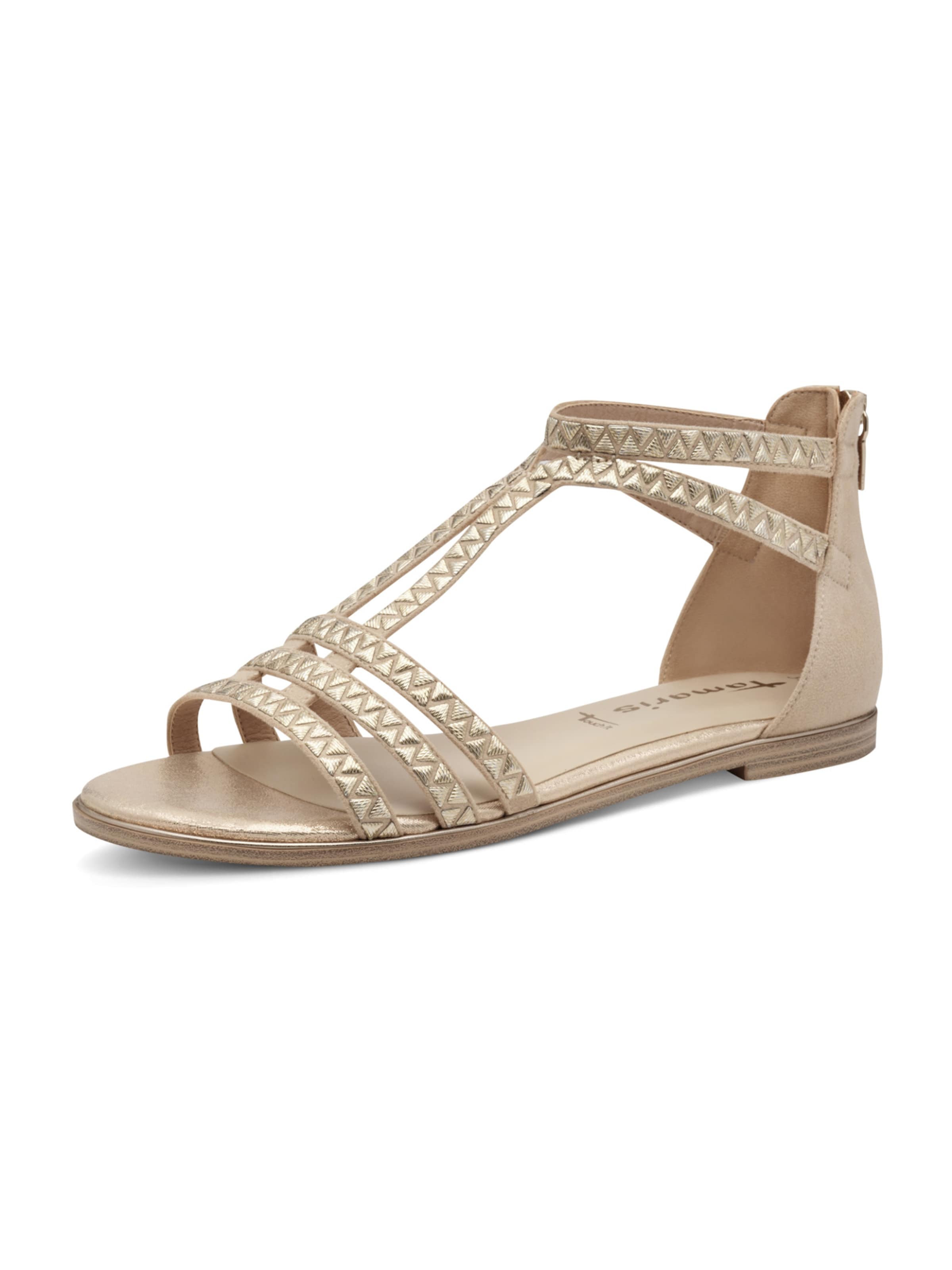 Sandales à lanières Tamaris en beige : devant