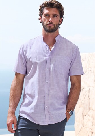 Coupe regular Chemise H.I.S en violet : devant