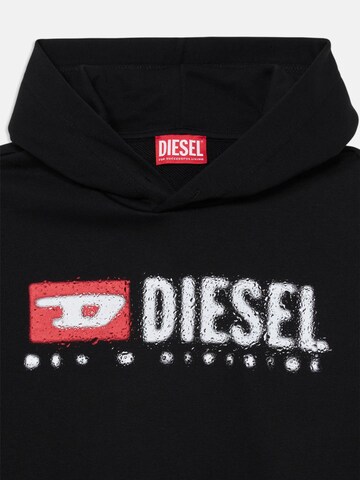 DIESEL Sweatshirt 'SDROPS OVER' in Schwarz