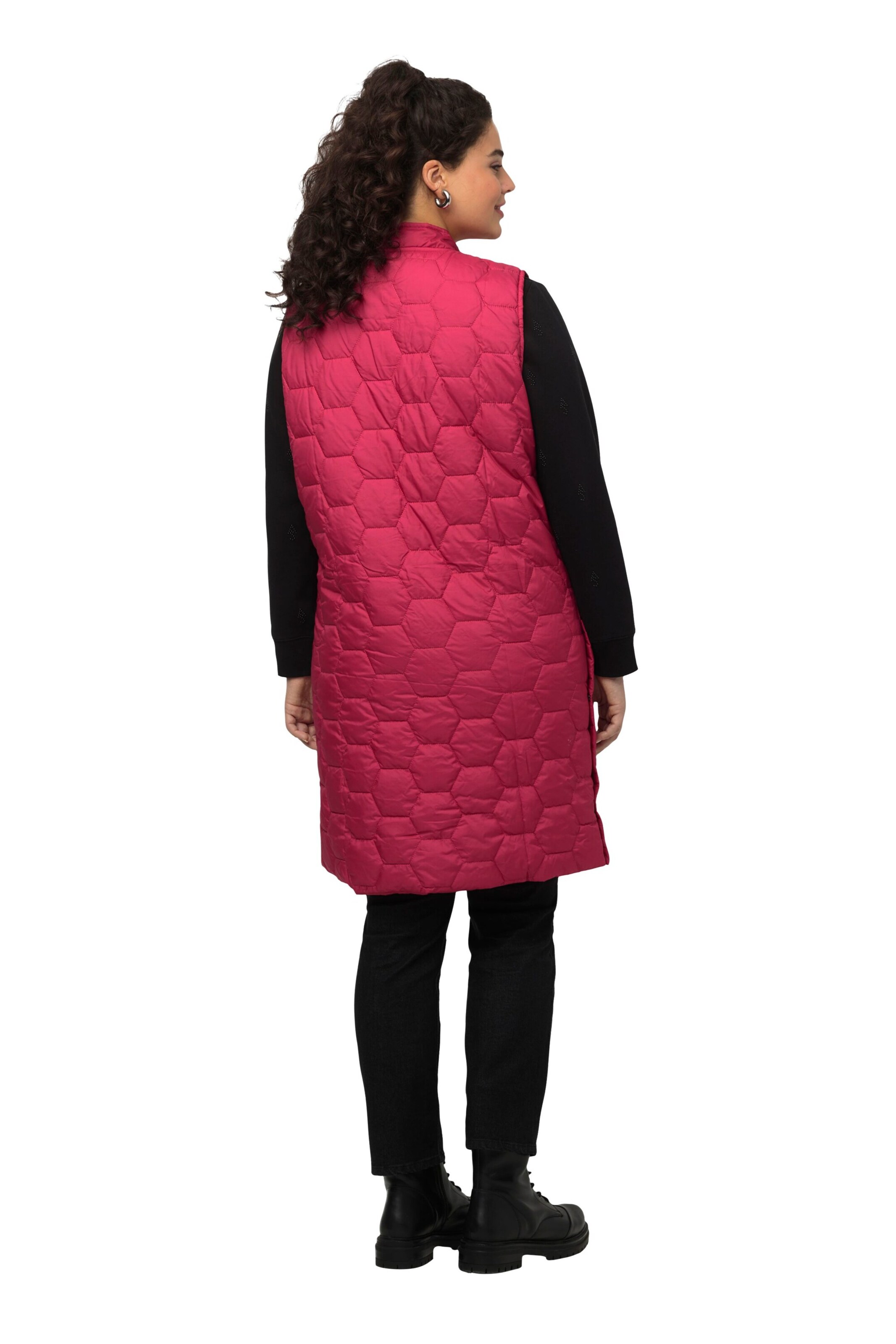 Ulla Popken Vest in Pink