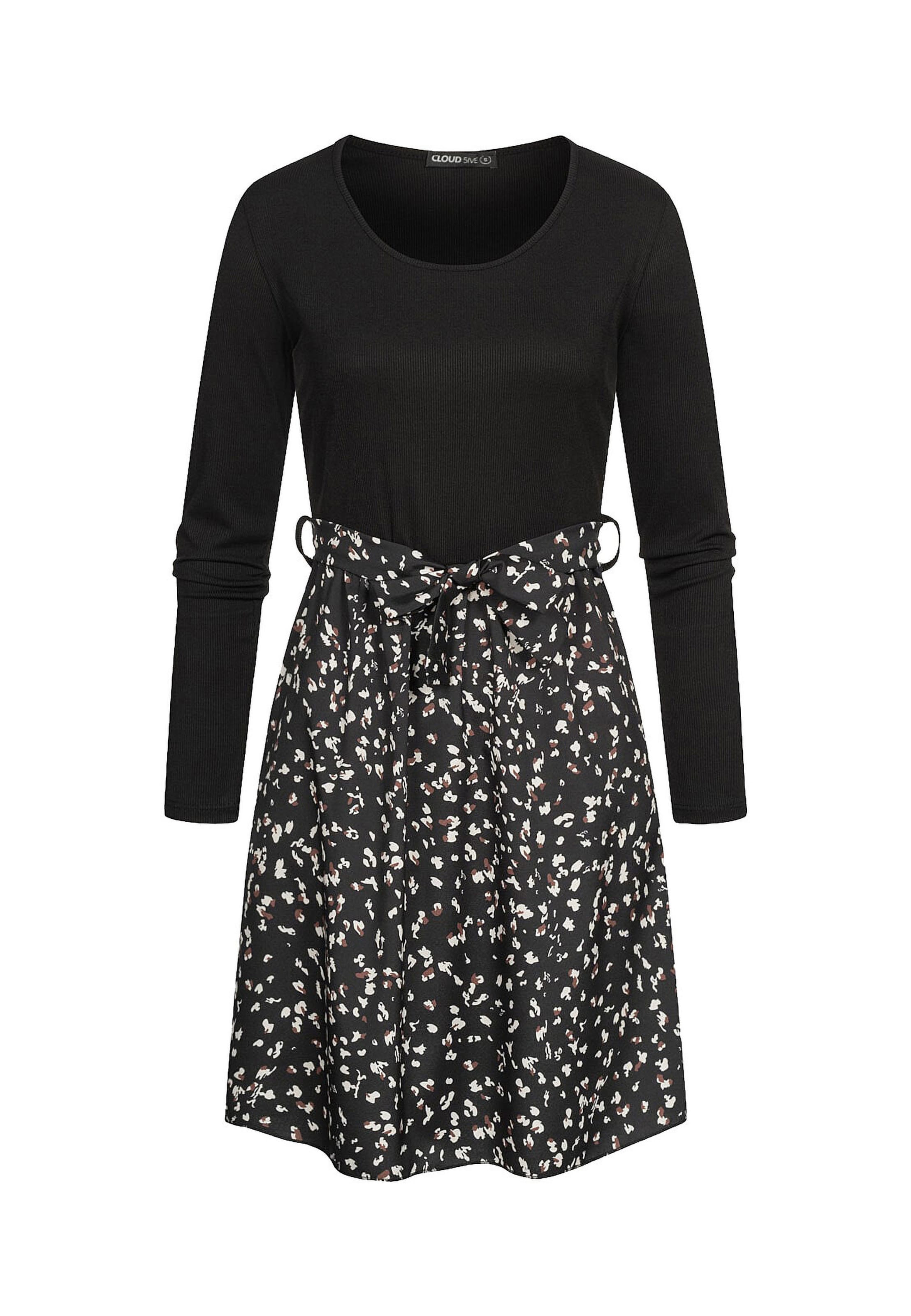 Cloud5ive Kleid in Schwarz: Vorderseite