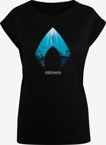 Maglietta 'Aquaman - Ocean' di ABSOLUTE CULT in nero: frontale