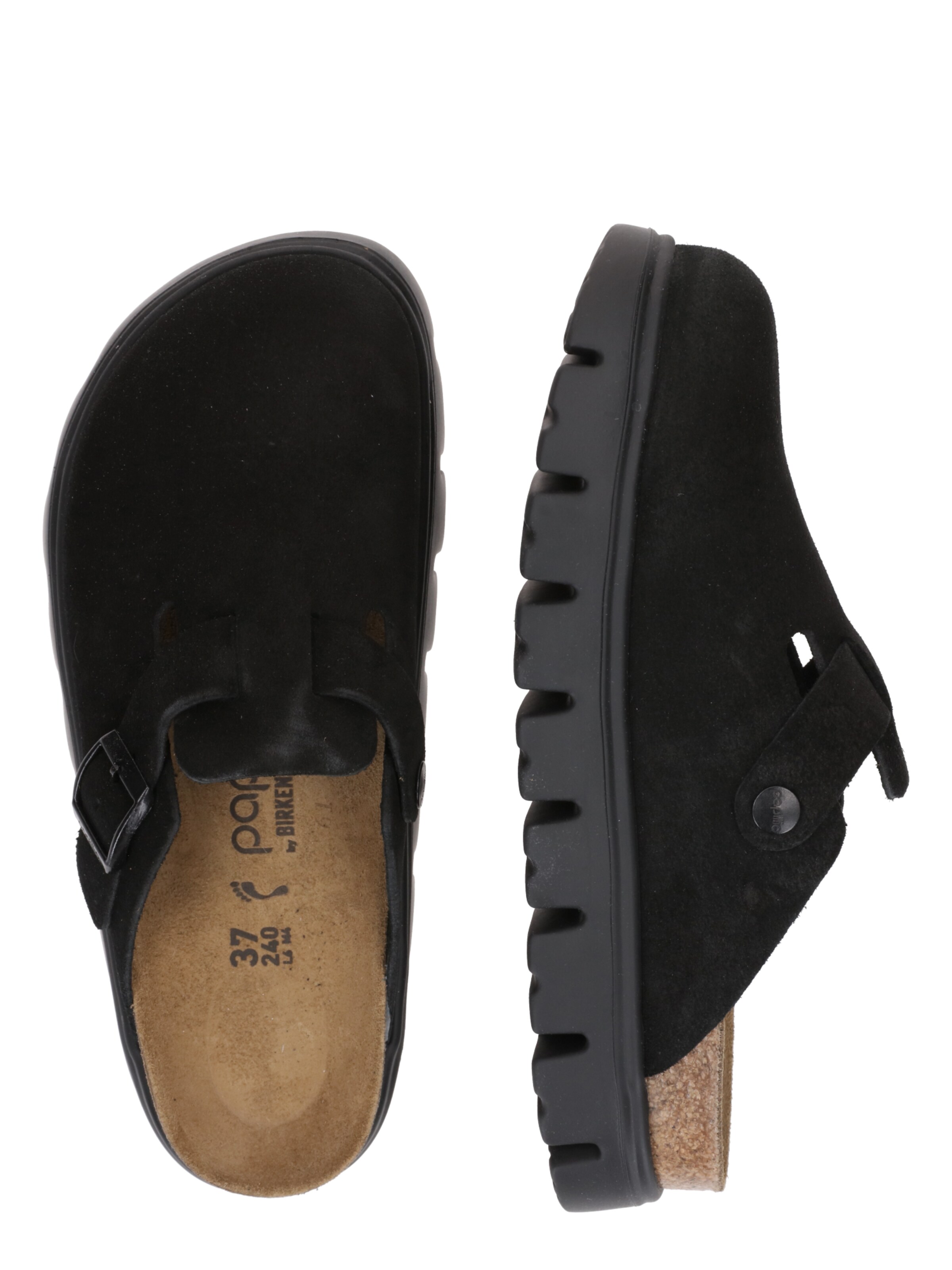 melns BIRKENSTOCK Ādas čības