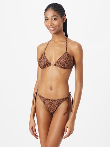 Triangle Bikini Zadig & Voltaire en marron : devant