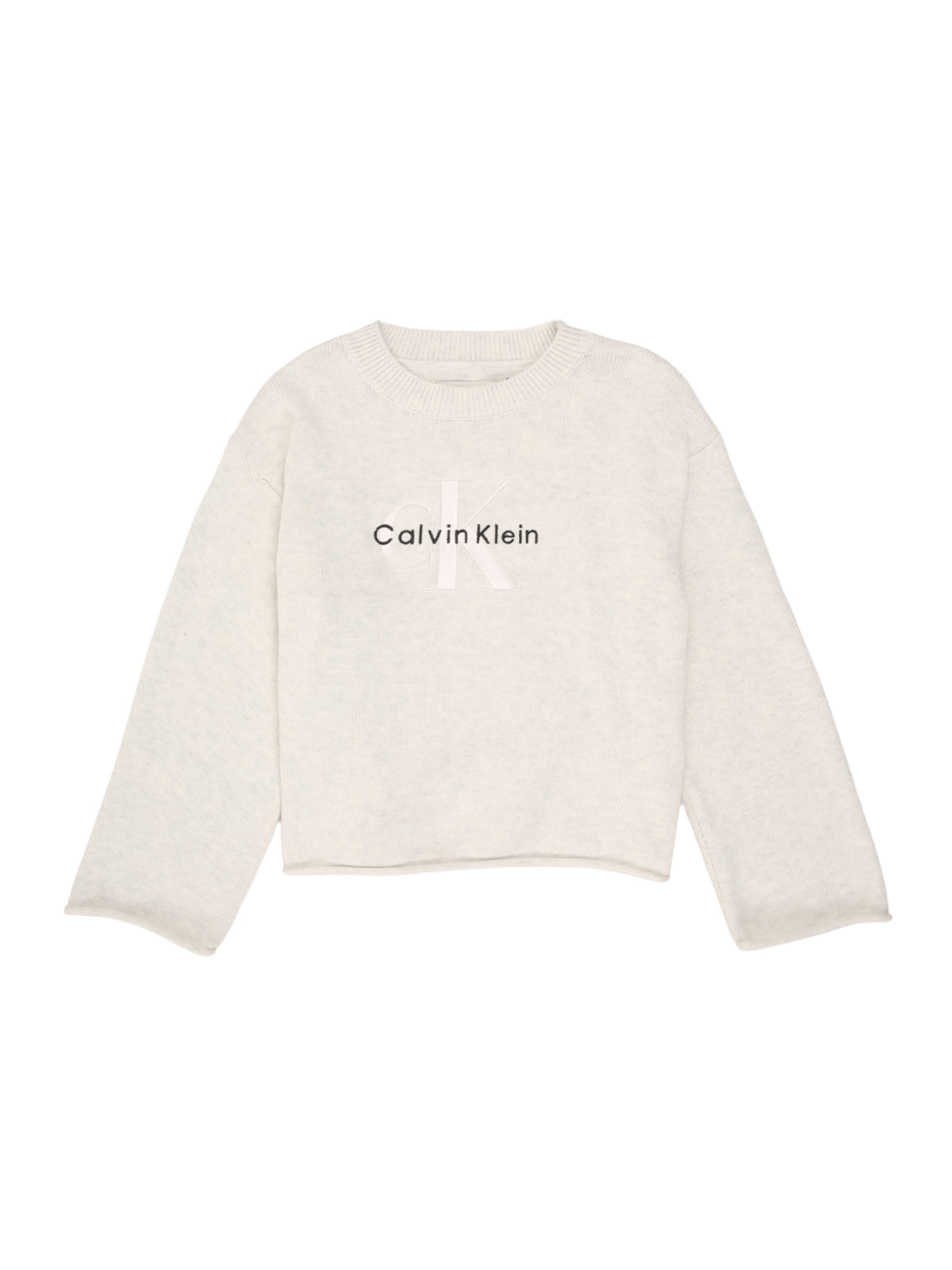 Pull-over Calvin Klein Jeans en gris : devant