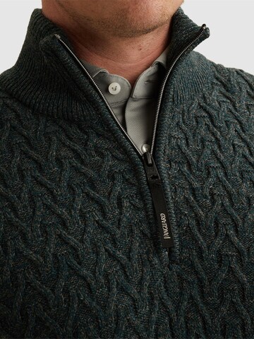 VANGUARD Pullover 'Pullover in a wool blend with half-zip' i grøn