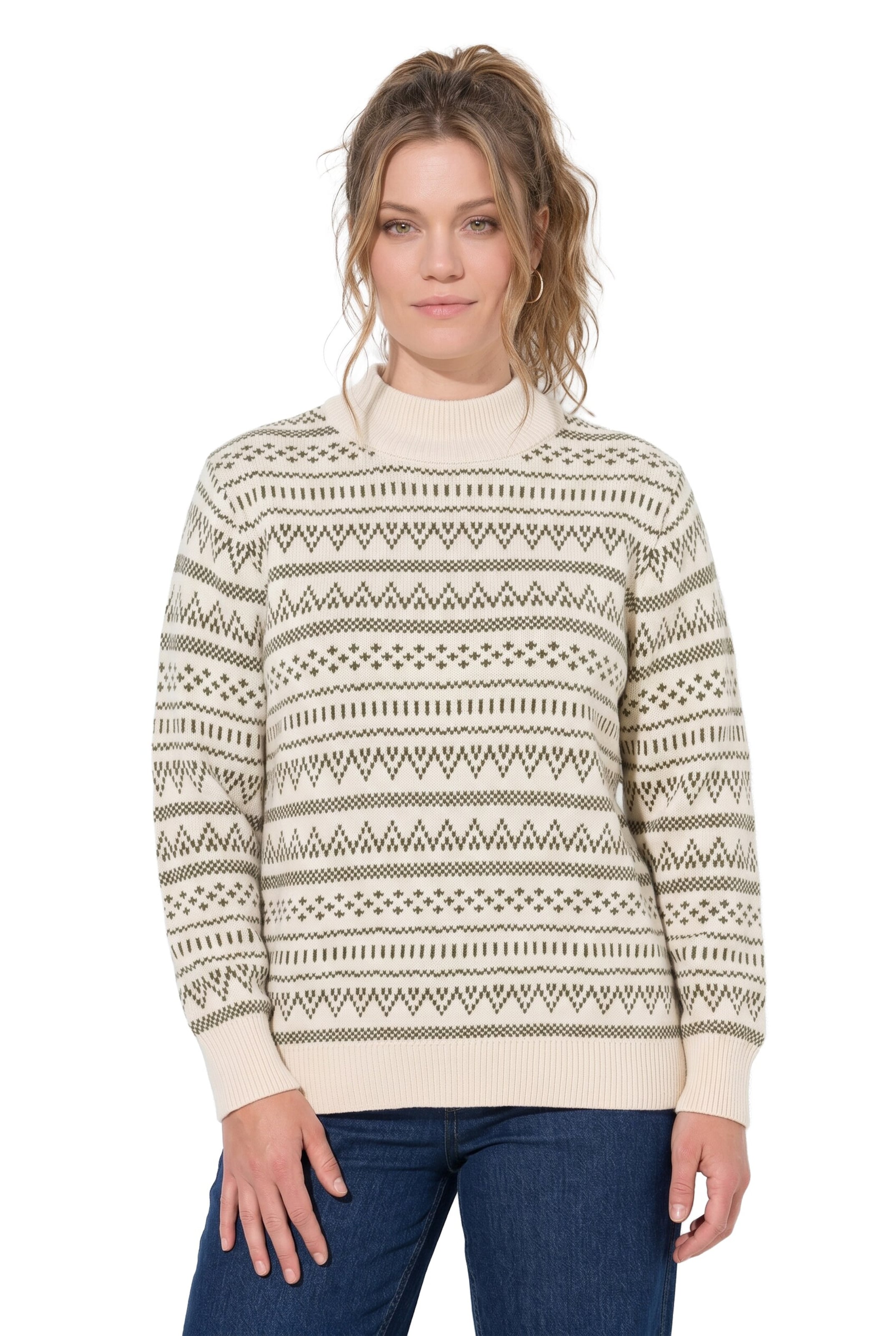 Ulla Popken Sweater in White: front