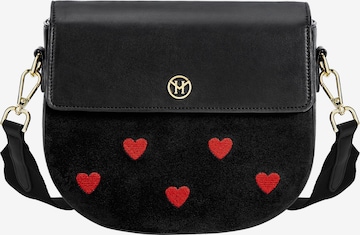 Victoria Hyde Olkalaukku 'Love Heart' värissä musta: etupuoli