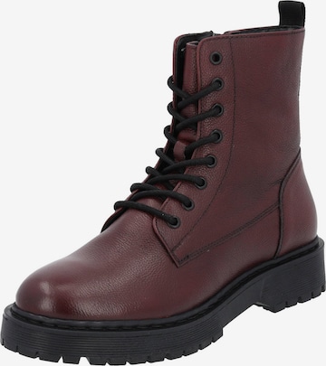 Palado Lace-Up Ankle Boots 'Balenas' in Red: front