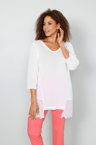 MIAMODA Sweater in White: front