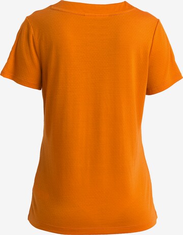 ICEBREAKER Funksjonsskjorte 'ZoneKnit' i oransje