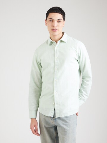JACK & JONES Slim fit Koszula 'JJEBreeze' w kolorze zielony: przód