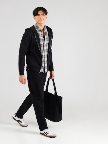 JACK & JONES Кофта на молнии 'JJMAKOTO' в Черный
