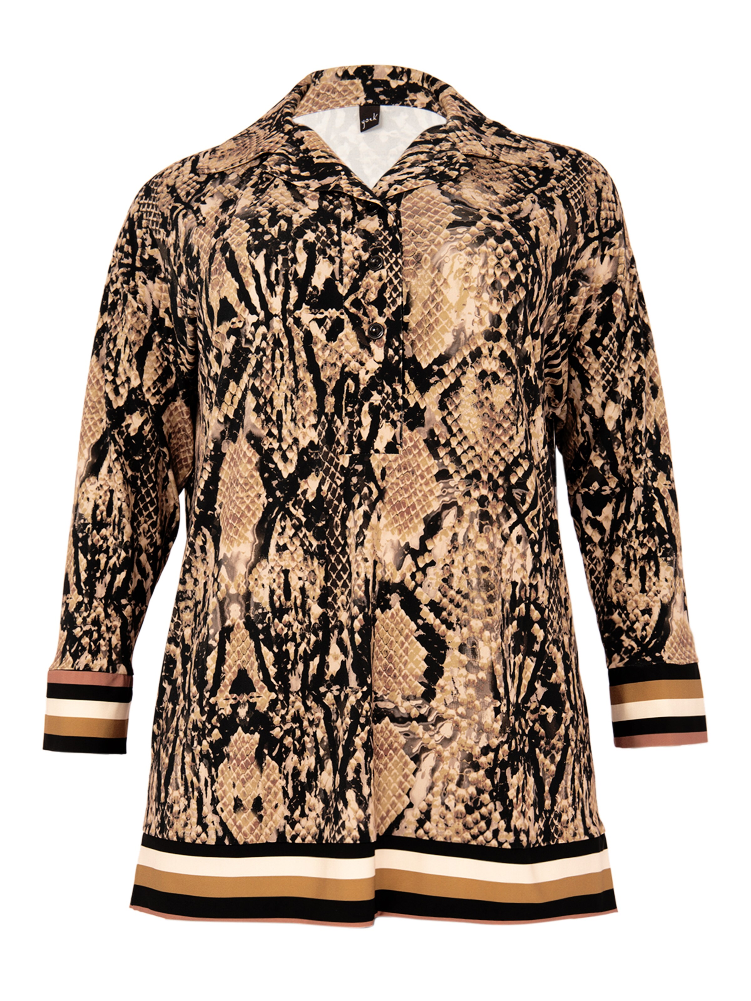 YOEK Tuniek in Beige: voorkant