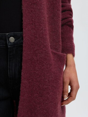 SELECTED Gebreid vest in Rood
