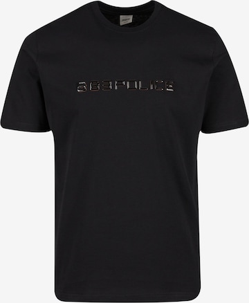 883Police Shirt 'Ockleton' in Schwarz: Vorderseite