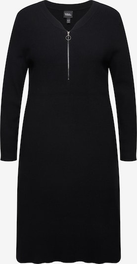 Megzta suknelė iš Ulla Popken, spalva – juoda, Prekių apžvalga