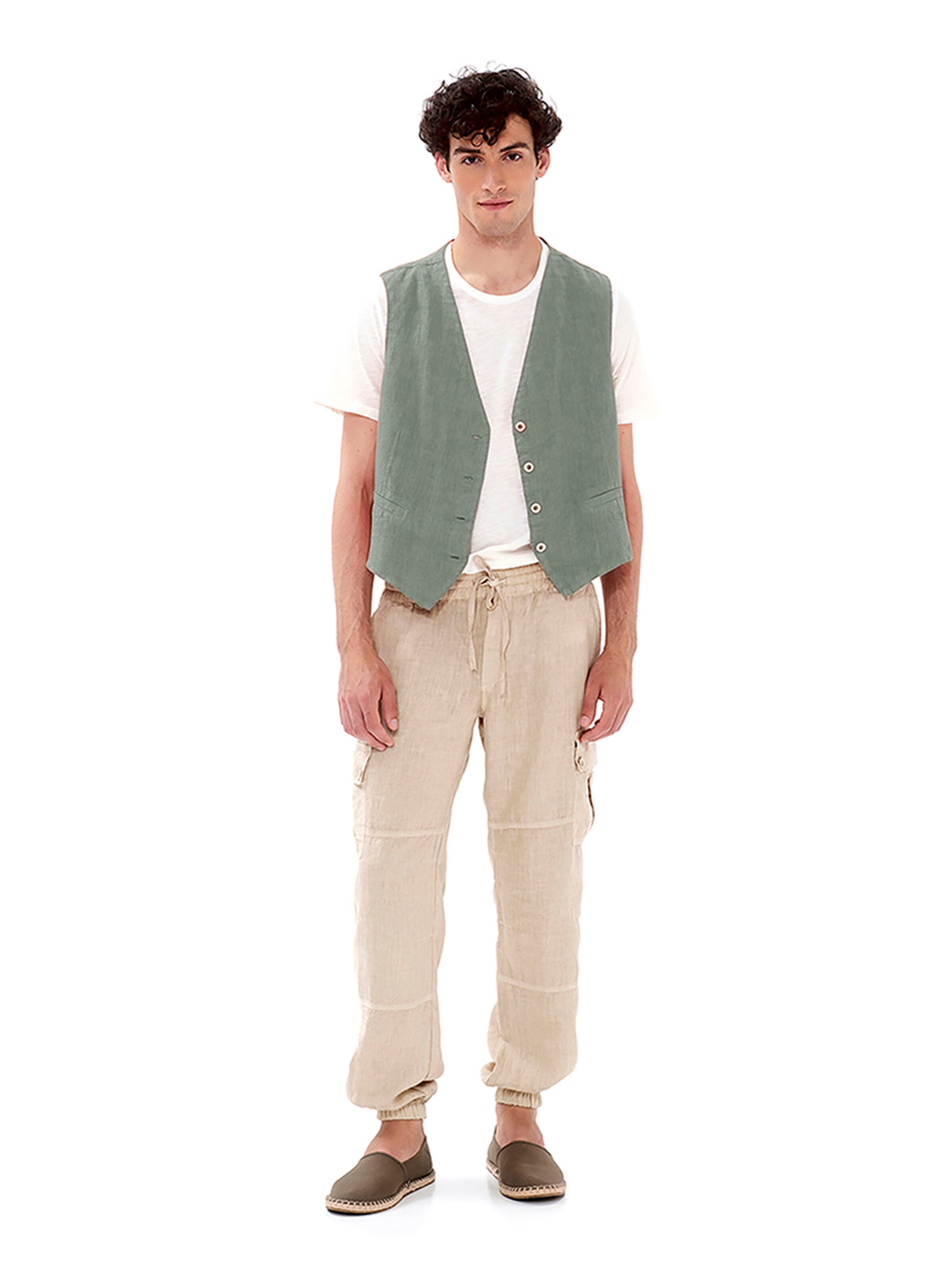 regular Pantaloni 'Haris' di Haris Cotton in beige