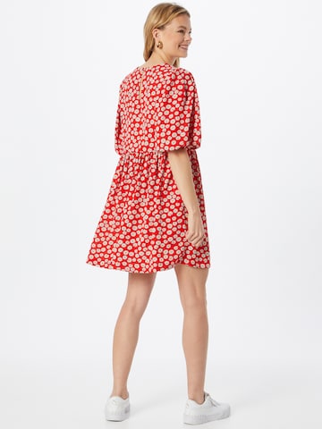 Louche Kleid 'NACERA-DAISY-DANCER' in Rot