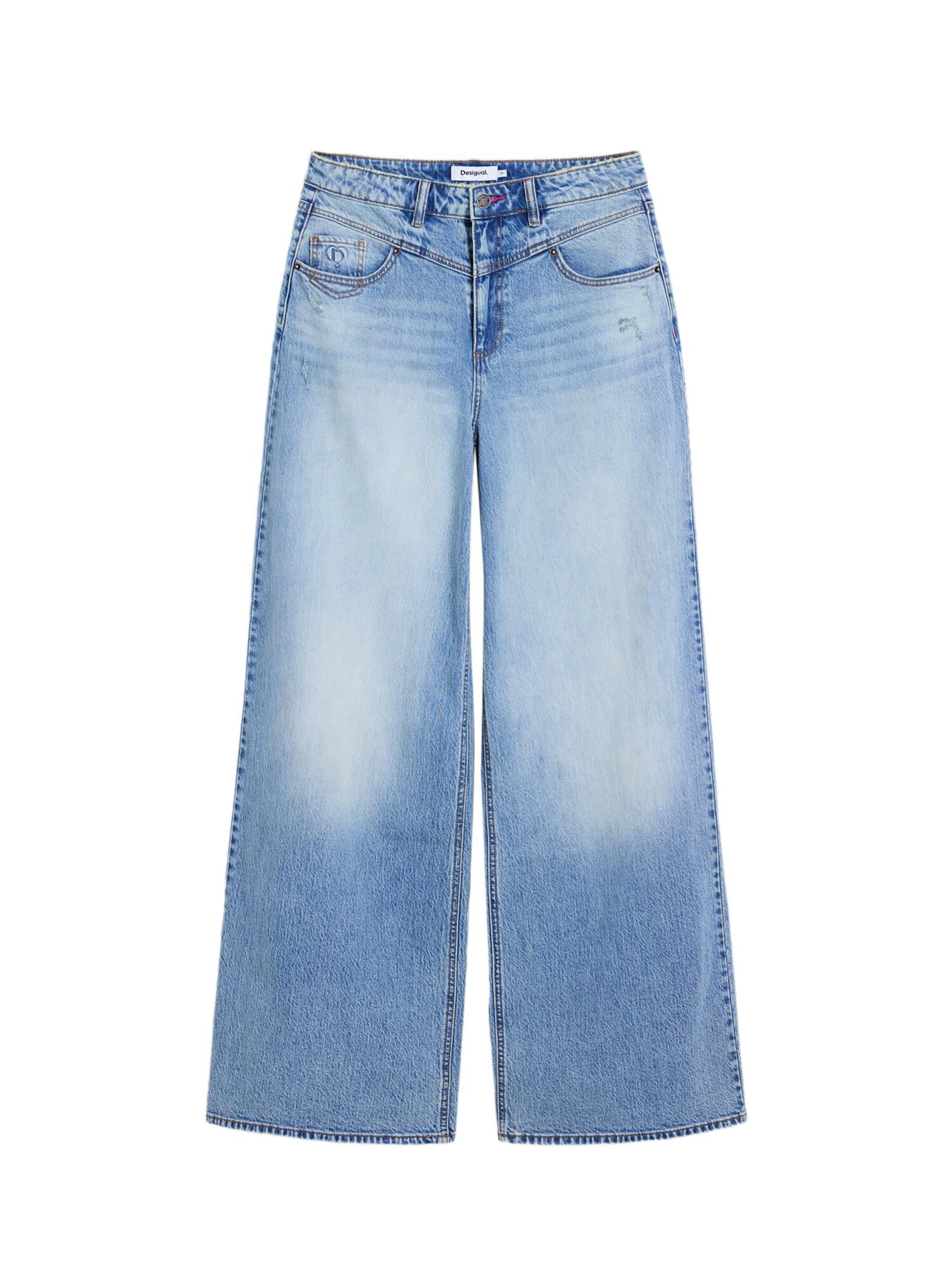 Desigual Wide Leg Farkut 'AW25' värissä sininen: etupuoli