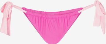 Pantaloncini per bikini 'Sweet Like Candy' di Moda Minx in rosa: frontale