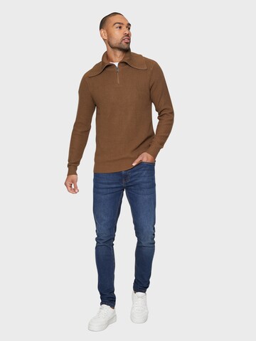 Threadbare Pullover 'Francis' in Braun