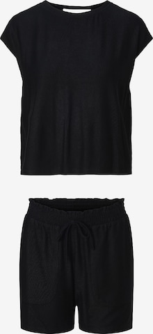 Pigiama di LingaDore in nero: frontale