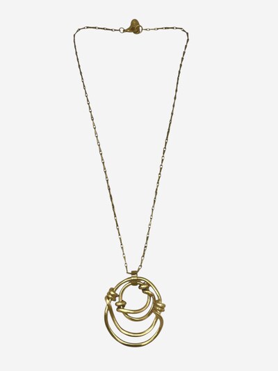 Collana 'Double knotted necklace in gold-plated brass and chain' in Onesize Gloria Mago di colore oro, Visualizzazione prodotti