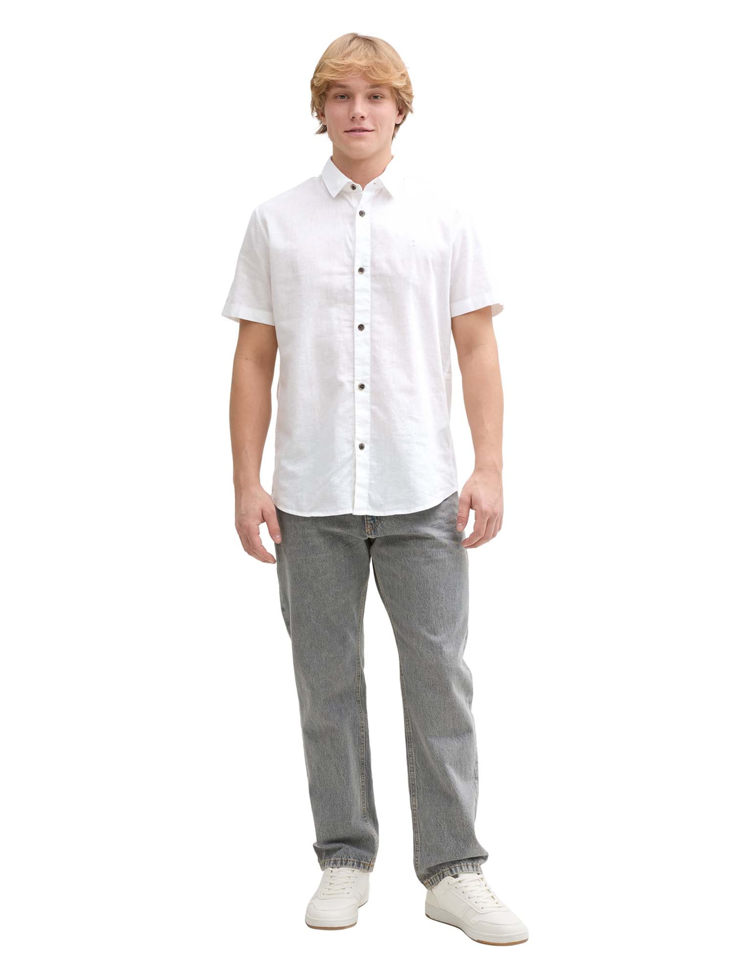 TOM TAILOR DENIM Regular fit Πουκάμισο σε λευκό