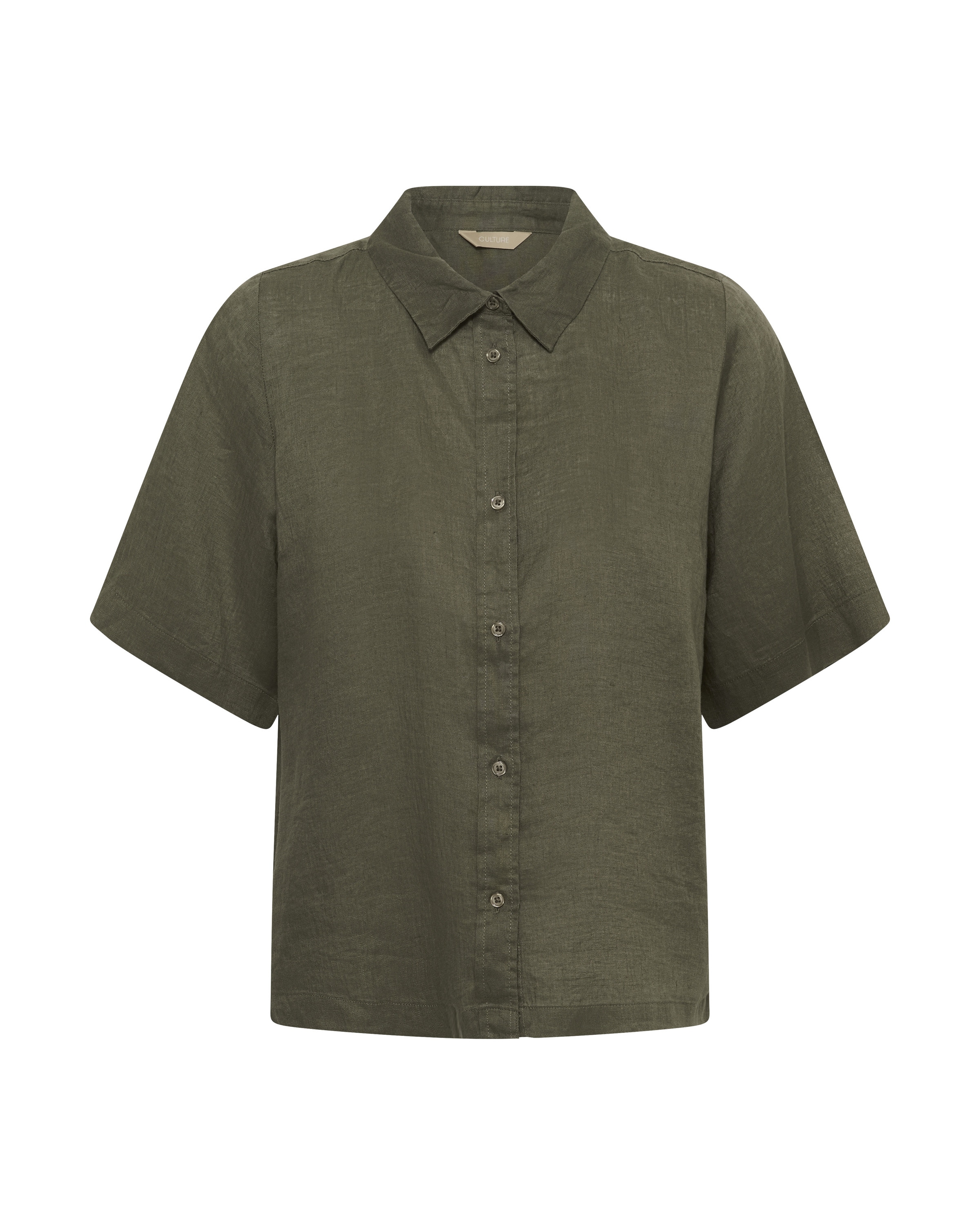 T-shirt 'CUAniela' CULTURE en vert : devant