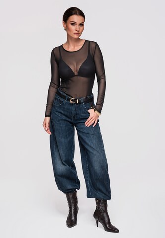 Ombre Shirt in Zwart
