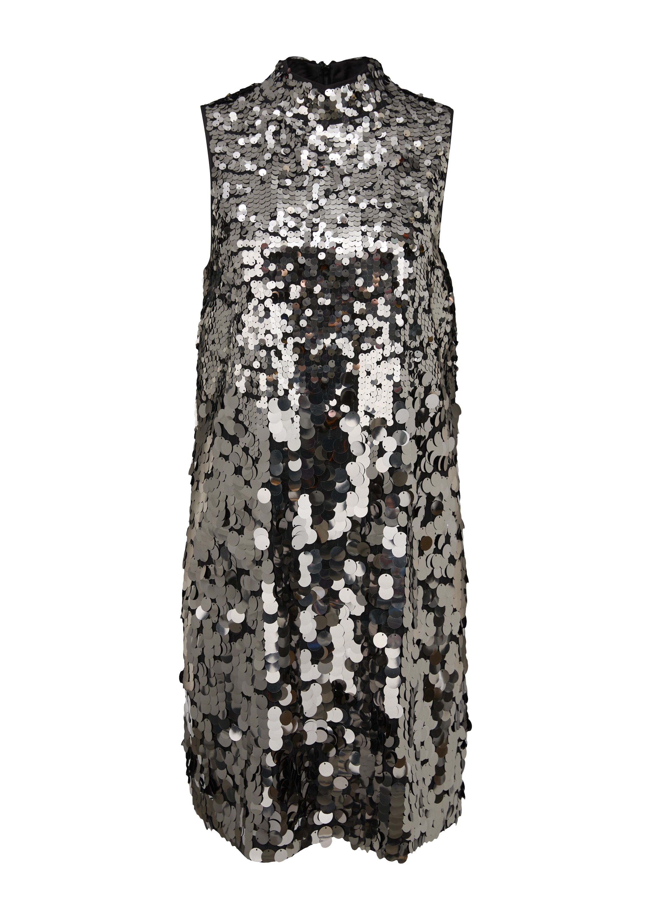 s.Oliver BLACK LABEL Kleid in Silber: Vorderseite