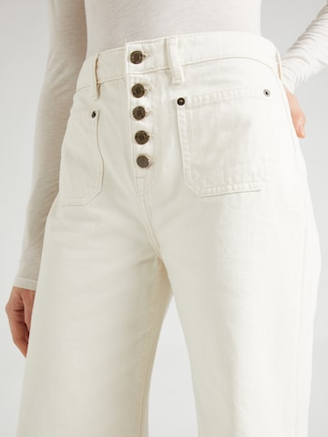 Lauren Ralph Lauren Lużny krój Jeansy w kolorze beżowy