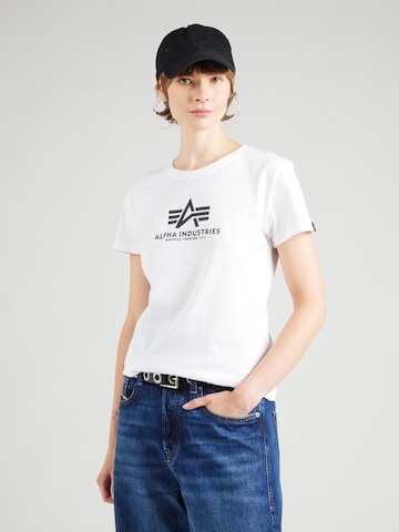 Tricou 'New Basic' de la ALPHA INDUSTRIES pe negru: față