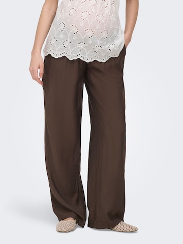 Regular Pantalon 'OLMSandy' Only Maternity en marron : devant