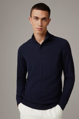 STRELLSON Sweater 'Luca' in Blue: front