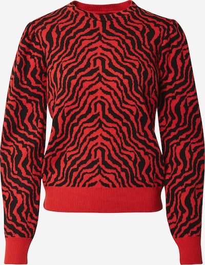PIECES Jersey 'AMELI' en rojo / negro, Vista del producto