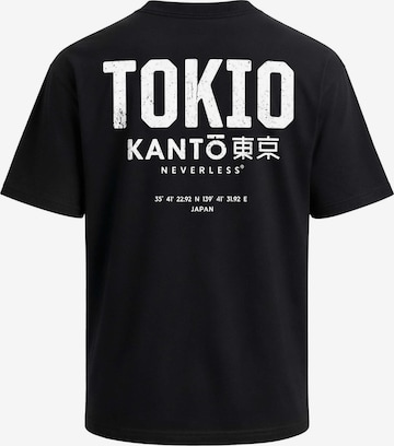 Neverless Shirt 'Tokio' in Schwarz: Vorderseite