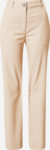 Monki Wide leg Broek in Beige: voorkant