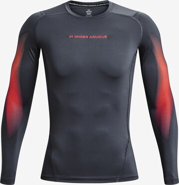 UNDER ARMOUR Performance Shirt 'Novelty' in Grey: front